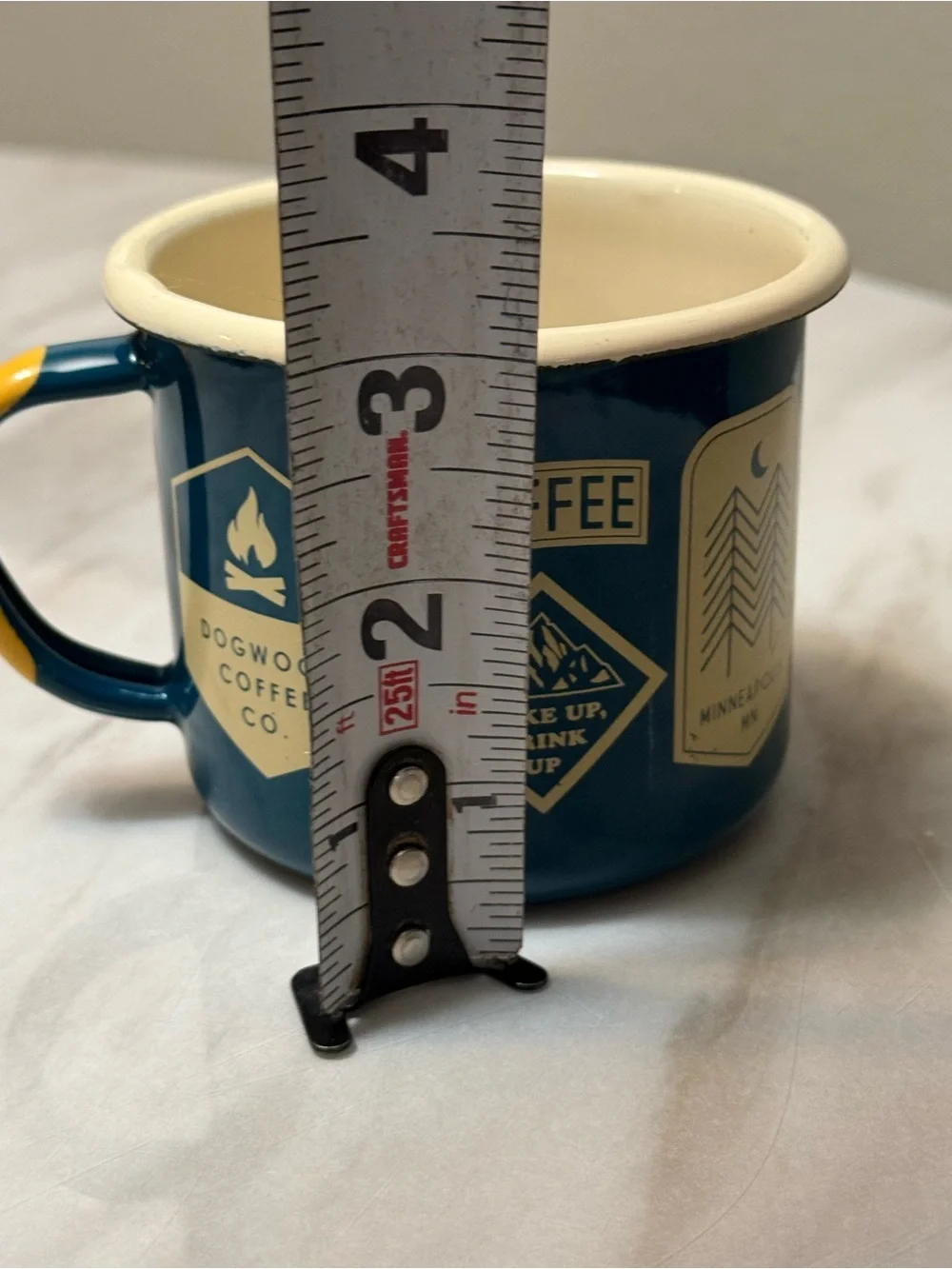 official Dogwood Coffee Co. Enamel Camp Mug. This vintage-style campfire mug
